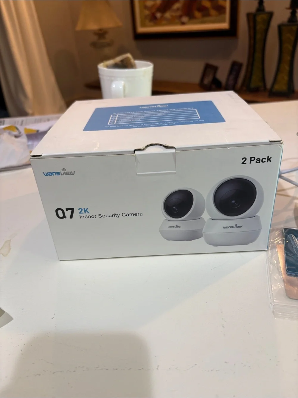 3MP Q5 White Wi‑Fi Indoor Security Camera